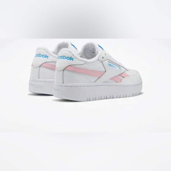 NIB Reebok Club c Double Revenge White/Pink Size 7 - Picture 2 of 5